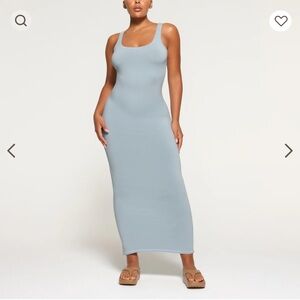 SKIMS SCOOP NECK LONG DRESS